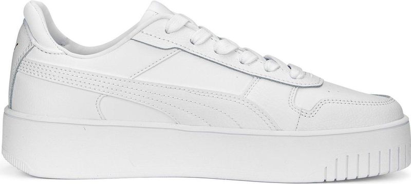 Puma - Carina Street - Sneakers - Wit - Leren Bovenkant - Rubberen Zool
