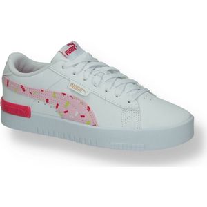 PUMA Jada Crush Jr Sneaker voor meisjes, Puma Witte Parel Roze Gloeiende Roze Rose Goud, 38.5 EU