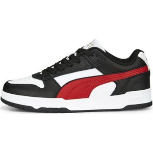 PUMA RBD Game Low Jr Unisex Sneakers - White/ForAllTimeRed/Black/Gold - Maat 36