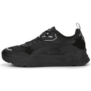 PUMA TRINITY Sneaker uniseks-volwassene, PUMA BLACK-PUMA BLACK-PUMA SILVER, 40 EU