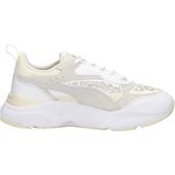 PUMA Cassia Laser Cut Sneaker voor dames, Puma Wit Puma Wit Ongerept, 40.5 EU