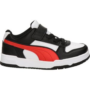 PUMA RBD Game Low AC+PS Unisex Sneakers - White/ForAllTimeRed/Black/Gold - Maat 34