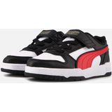 PUMA RBD Game Low AC+PS Unisex Sneakers - White/ForAllTimeRed/Black/Gold - Maat 32