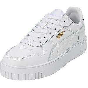 PUMA Carina Street Sneaker voor dames, Puma Wit PUMA Wit PUMA Goud, 42.5 EU