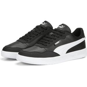 PUMA Court Ultra Lite Unisex Sneakers - Black/White/Silver - Maat 44