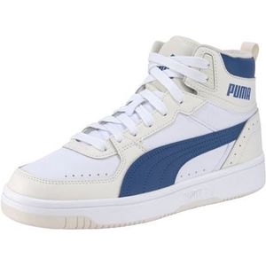 Puma Rebound Joy High-Top Sneaker white/puma white/limestone 45 für Herren, weiß, Gr. 45 EU / 10,5 UK