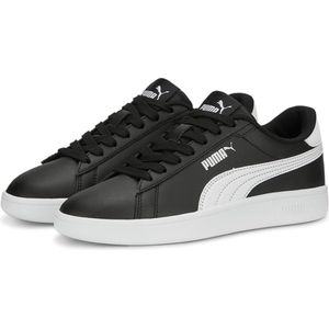PUMA SMASH 3.0 L JR uniseks-kind Sneaker, PUMA BLACK-PUMA WHITE, 37.5 EU