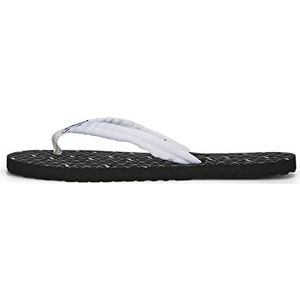 PUMA Epische Flip V2 Logo Power Flop voor heren, Puma White PUMA Zwart Cool Mid Grijs, 44.5 EU