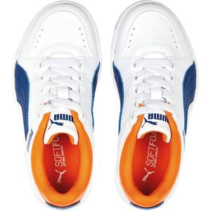 PUMA Rebound Joy Lo AC PS Sneakers Junior Wit blauw oranje 29