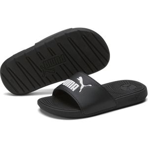 Puma - Cool Cat 2.0 PS Badslippers - Zwart - Wit - Synthetisch Materiaal - EVA
