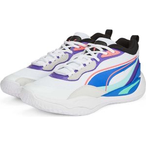 Basketbalschoenen voor Volwassenen Puma Playmaker Pro Wit