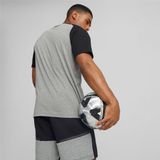 PUMA Heren Teamcup Casuals Tee T-shirt, Medium Grey Heather, S