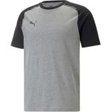 PUMA Heren Teamcup Casuals Tee T-shirt, Medium Grey Heather, S