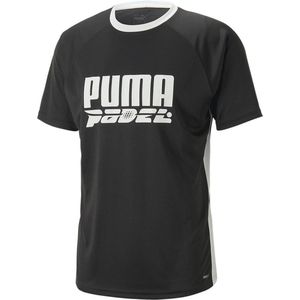 Puma Teamliga Logo T-shirt Met Korte Mouwen Zwart S Man