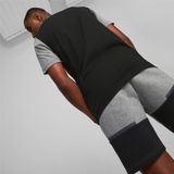 PUMA - Geborstelde Jersey Broek - Kleurblokkerend - Elastische Tailleband - Ritszakken