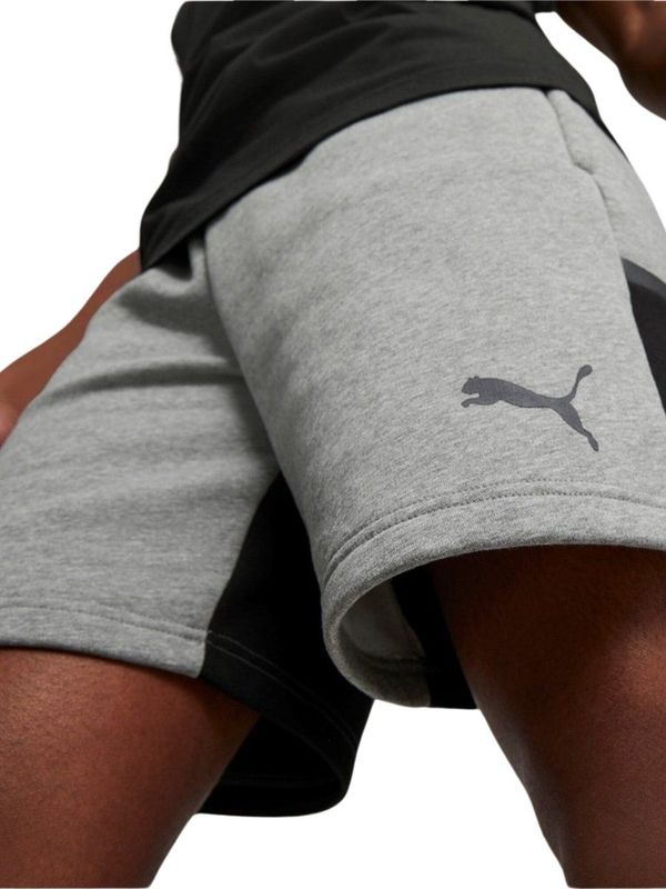 PUMA - Geborstelde Jersey Broek - Kleurblokkerend - Elastische Tailleband - Ritszakken
