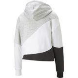 PUMA - Power Cat Hoodie - Dames Trui - Groen - Katoen