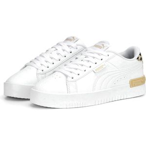 PUMA Jada Animal Jr Dames Sneakers - White/Granola/Black/Gold - Maat 37.5