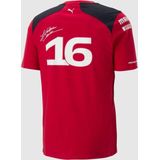 PUMA Scuderia Ferrari 2023 Team replica Charles Leclerc T-shirt L Rosso Corsa Red