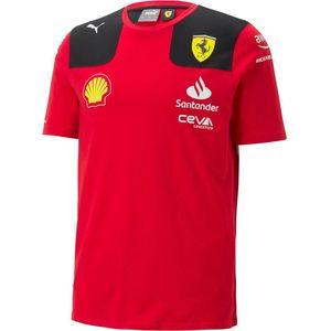 PUMA Scuderia Ferrari 2023 Team replica Charles Leclerc T-shirt L Rosso Corsa Red