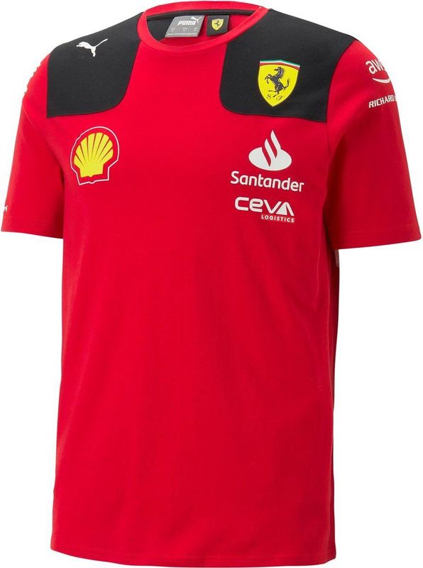 PUMA Scuderia Ferrari 2023 Team replica Charles Leclerc T-shirt L Rosso Corsa Red