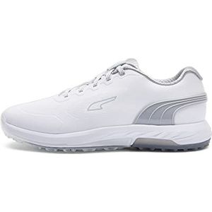 PUMA Alphacat Nitro Golfschoen heren, Puma Wit Plat Lichtgrijs PUMA Zilver, 47 EU