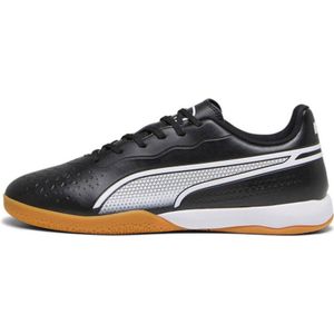 PUMA - King Match It - Voetbalschoenen - Zwart - Microfiber - Gerecycled Materiaal