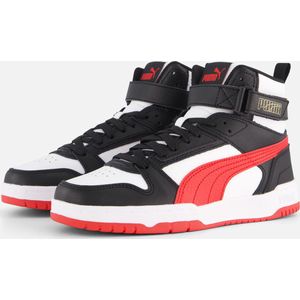 PUMA RBD Game Jr Sneakers - PUMA White-For All Time Red-PUMA Black-Gold