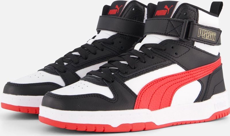 PUMA RBD Game Jr Sneakers - PUMA White-For All Time Red-PUMA Black-Gold