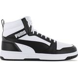 PUMA Unisex Rebound V6 Sneaker, Puma Wit PUMA Zwart Schaduw Grijs PUMA Wit, 40.5 EU
