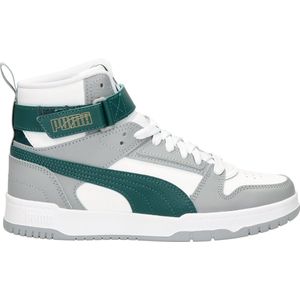 PUMA RBD Game Jr FALSE Sneakers - PUMA White-Malachite-Cool Mid Gray-Gold