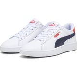 Puma Smash 3.0 sneakers wit/donkerblauw/rood