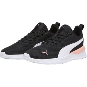 PUMA Anzarun Lite uniseks-volwassene Sneaker,Black White Peach Smoothie Pink,37.5 EU