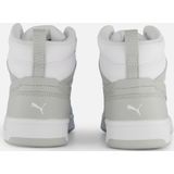 PUMA Rebound v6 Unisex Sneakers - PUMA White-Ash Gray - Maat 42.5