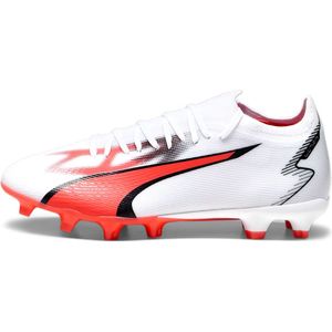 Puma Ultra Match FG Voetbalschoenen White Black Fire Orchid