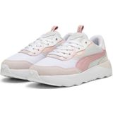 PUMA Runtamed Platform Dames Sneakers - Feather Gray-Future Pink-PUMA White-Frosty Pink-Warm White - Maat 37.5