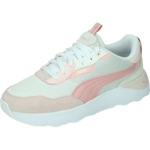 PUMA Runtamed Platform Sneaker voor dames, Veer Grijs Future Roze PUMA Wit Frosty Roze Warm Wit, 38.5 EU