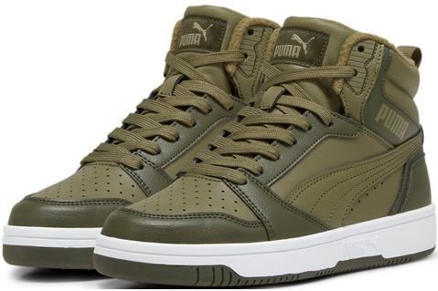PUMA - Rebound V6 Mid WTR Jr - Sneaker - Alpine Sneeuw Dune - Wit - Lichtgewicht