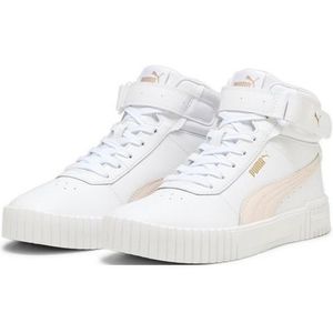 PUMA Carina 2,0 Mid Dames Sneakers - Wit/Roze/Goud - Maat 36