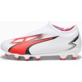 Puma Ultra Match LL FG Voetbalschoenen Kids White Black Fire Orchid Maat 34