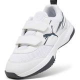 PUMA Varion Ii V Jr Indoor Court Schoen voor kinderen, uniseks, Puma Wit Schaduw Grijs, 31 EU