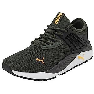 PUMA Pacer Future Sneaker van Uniseks, Myrtle PUMA Zwart Oranje Glo, 38 EU