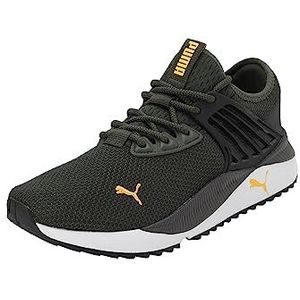 PUMA Pacer Future Sneaker voor unisex, Myrtle PUMA Zwart Oranje Glo, 42.5 EU