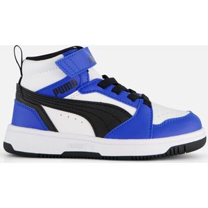 Puma Rebound v6 Mid Sneaker wit Imitatieleer