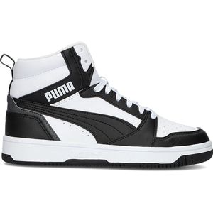 Puma, Schoenen, Heren, Zwart, 38 1/2 EU, Leer, Stijlvolle Mid Sneaker