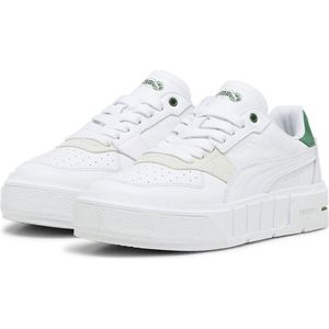 Puma Cali Court Match Leren Sneakers Wit/Groen