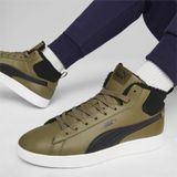 PUMA SMASH 3.0 MID WTR Sneakerboots - Olive drab/Puma black/Puma white - Gevoerd