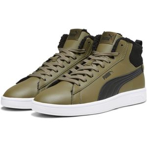 PUMA SMASH 3.0 MID WTR Sneakerboots - Olive drab/Puma black/Puma white - Gevoerd