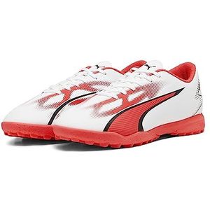 PUMA Ultra Play Tt heren Voetbalschoen Technische Sport Schoen,Puma White PUMA Black Fire Orchid,42.5 EU