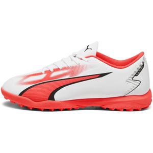 Puma ultra play tf voetbalschoenen wit/rood